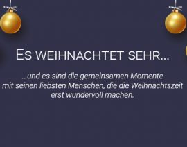 ES WEIHNACHTET SEHR…
